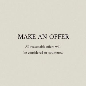 Feel free to make offers!